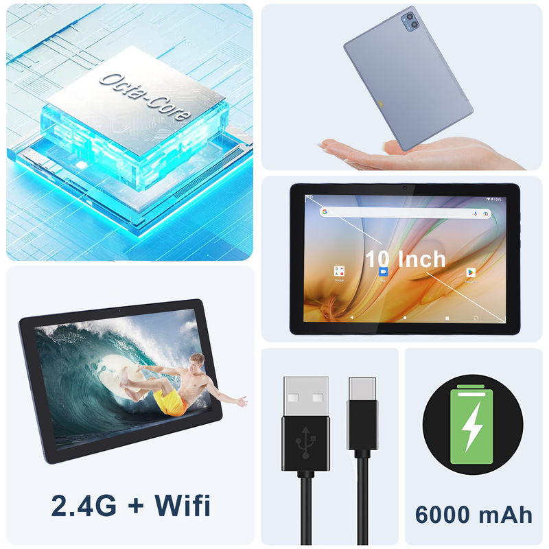 C Idea Educational Tablet For Students Android 12 Tablet 10 inch met Google Play 64 GB ROM 3 GB RAM 128 GB