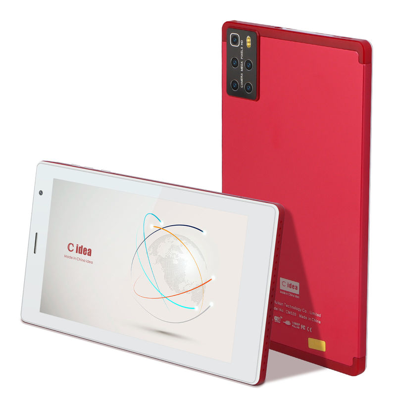 C idee Android-tabletten voor leerlingen 7 inch met quad core processor ROM 32GB uitbreiding Dual Camera CM520 (rood)