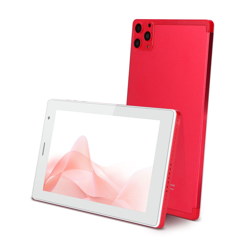 C idee 7 inch tablet pc 8GB RAM 512GB ROM Quad Core Processor Dual Camera WiFi/BT voor tieners met hoesje CM513 (rood)