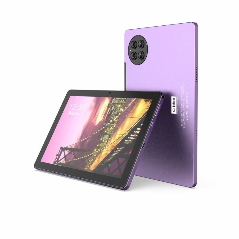 C idee 10 inch tablet pc 8 core cpu 8 gb ram 512 gb opslag dubbele camera paars volwassen tablet met toetsenbord cm7800