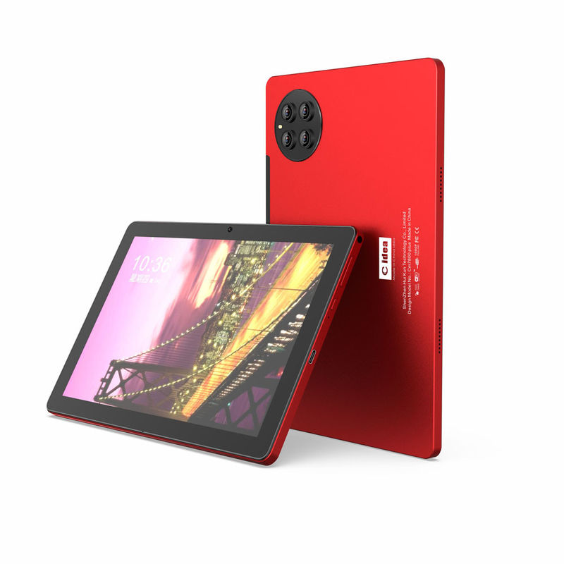 C idee Android Tablets Rood 10 inch Dual Camera's 512GB Grote opslag Ondersteuning Simkaart Tablet Met Keyboard CM7800
