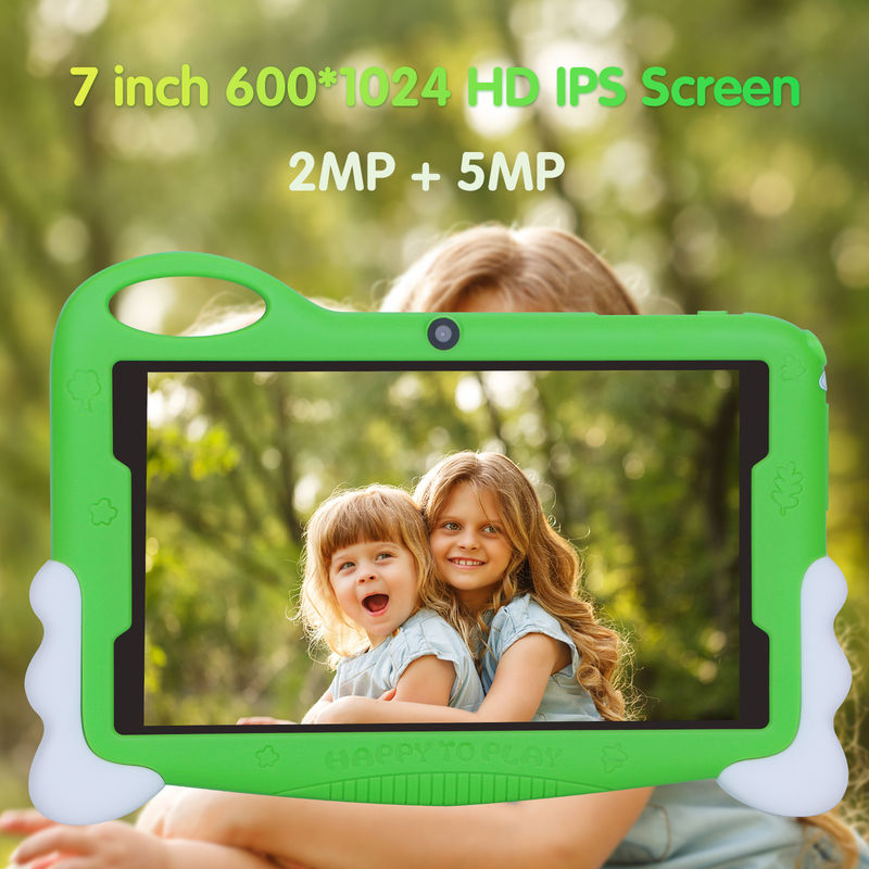 C idee Kids Student Study Tablet 7 Inches Cute Long Battery Life 32GB Storage 2MP + 5MP Dual Camera's CM90 Groen