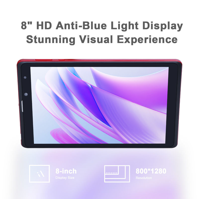 C idee Android 8 inch Tablet PC 256GB Grote opslagcapaciteit 5MP + 8MP Camera's 8000mAh Batterijduur Lezen CM835 Rood