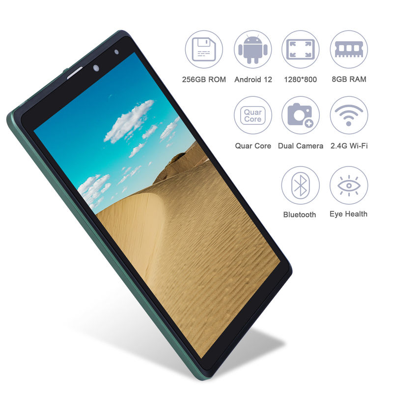C idee Sim Support Groene Tablet PC 8GB RAM 256GB ROM 800x1280 IPS HD Screen Display Tablet Met Hoesje CM835