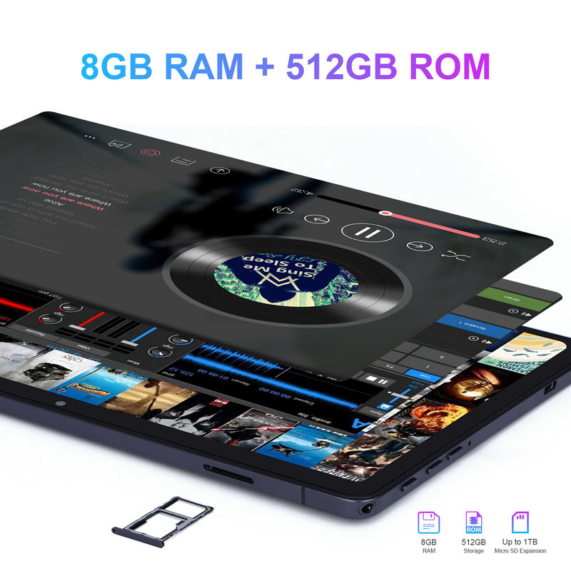 C idee Groot scherm 8 GB RAM 512 GB ROM 10 inch Tablet PC met toetsenbord CM8500