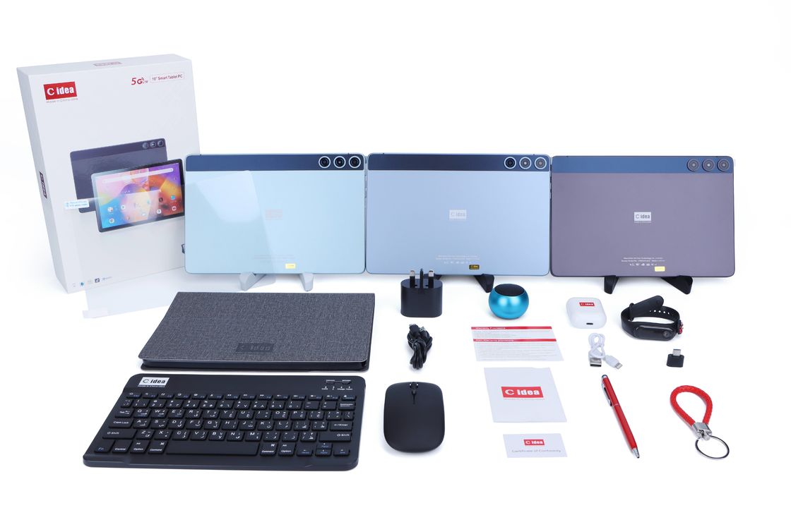 C Idea SIM-ondersteuning 8 GB RAM 512 ROM Educatieve tablet voor studenten met toetsenbord en 2 CM8500