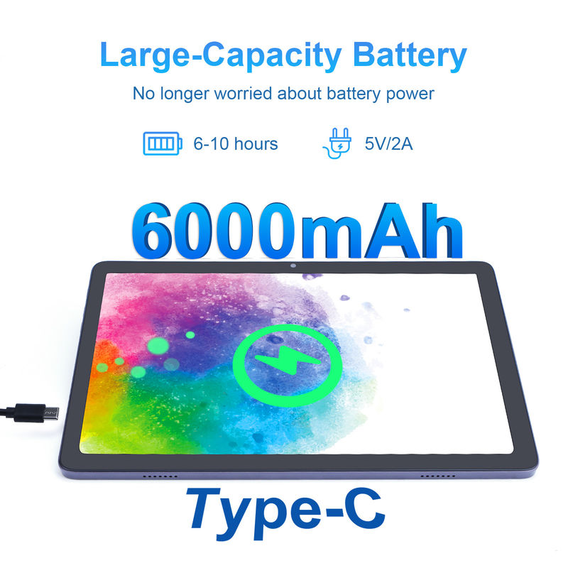 C Idea Android tablet met dubbele camera 6000mAh Google gecertificeerd 10.1 inch tablet P1200