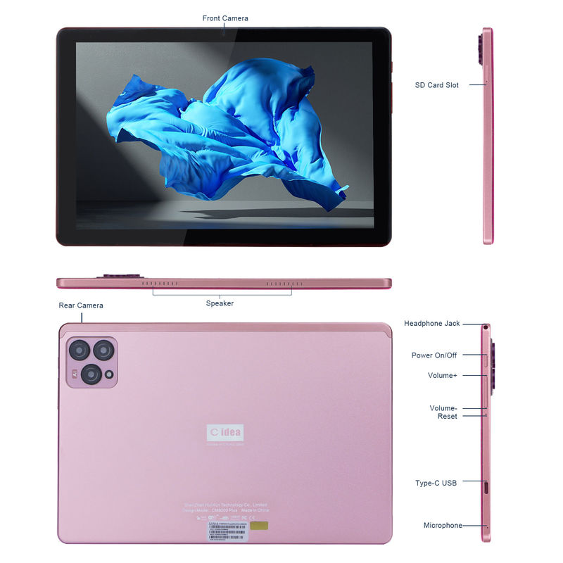 C idee 10 inch Android 12 Tablet 8GB RAM 256GB ROM Model CM8000PLUS Roze