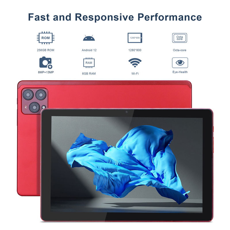 C idee 10 inch Android 12 Tablet 8GB RAM 256GB ROM Model CM8000PLUS Rood