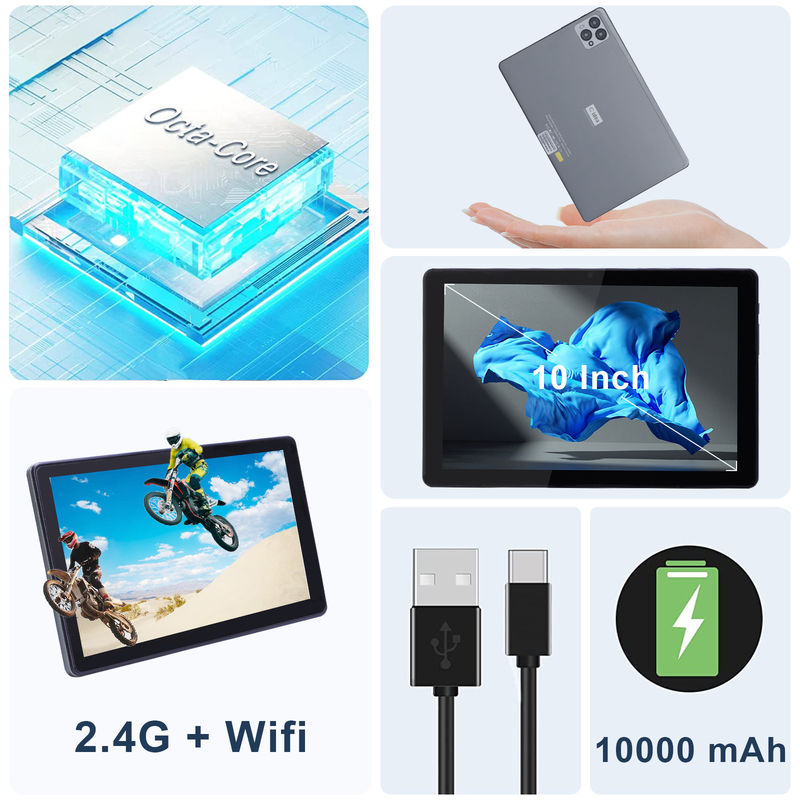 C idee 10 inch Android 12 Tablet 8GB RAM 256GB ROM Model CM8000PLUS Grijz
