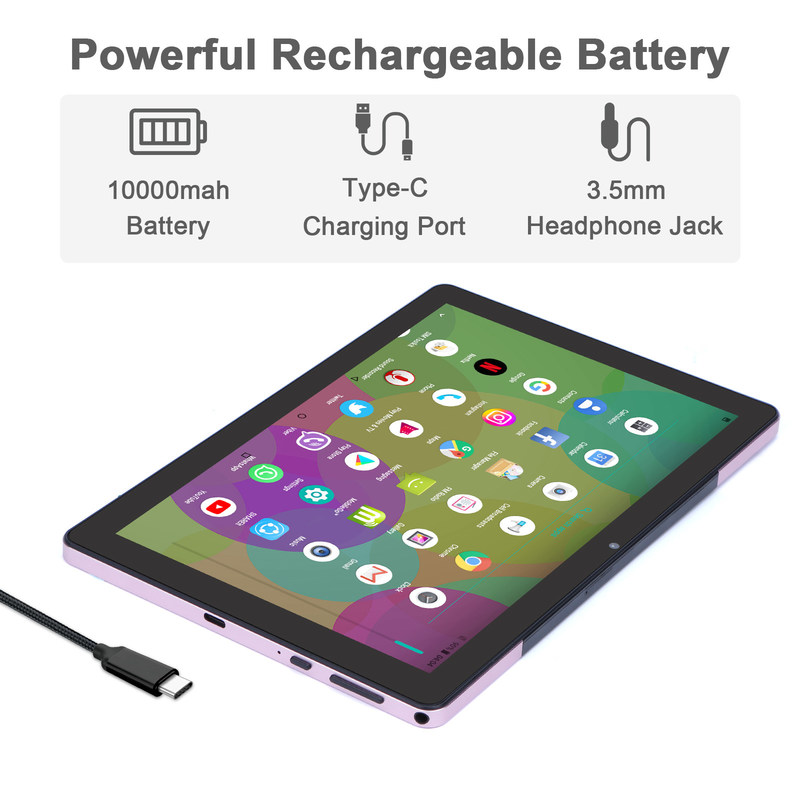 C idee 9,7 inch Android 12 Tablet 8 GB RAM 512 GB ROM Model CM7800 Roze