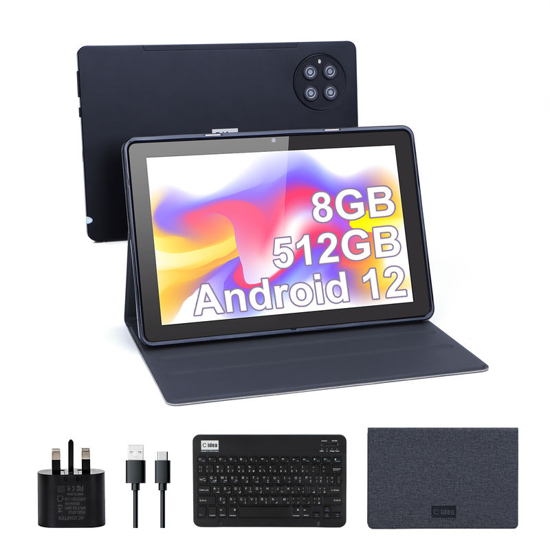 C idee 9,7 inch Android 12 Tablet 8 GB RAM 512 GB ROM Model CM7800 Zwart