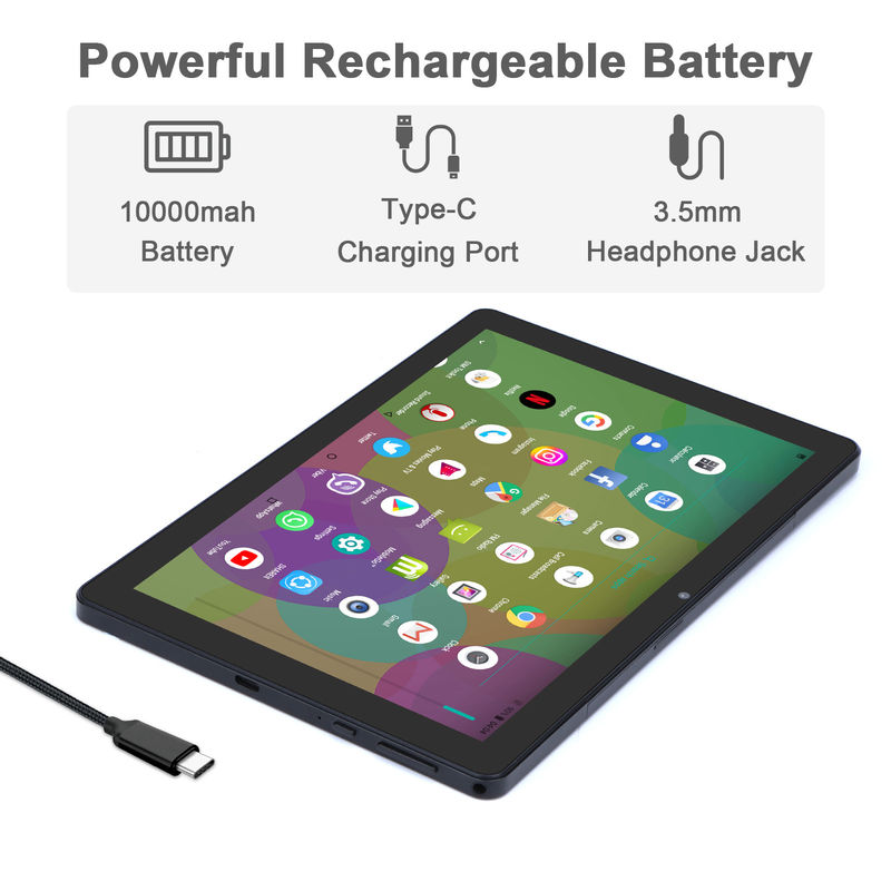 C idee 9,7 inch Android 12 Tablet 8 GB RAM 512 GB ROM Model CM7800 Zwart
