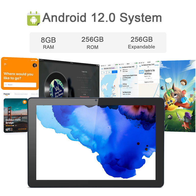 C idee 9,7 inch Android 12 Tablet 8 GB RAM 512 GB ROM Model CM7800 Zwart