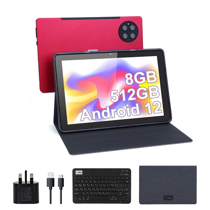 C idee 9,7 inch Android 12 Tablet 8 GB RAM 512 GB ROM Model CM7800 Rood