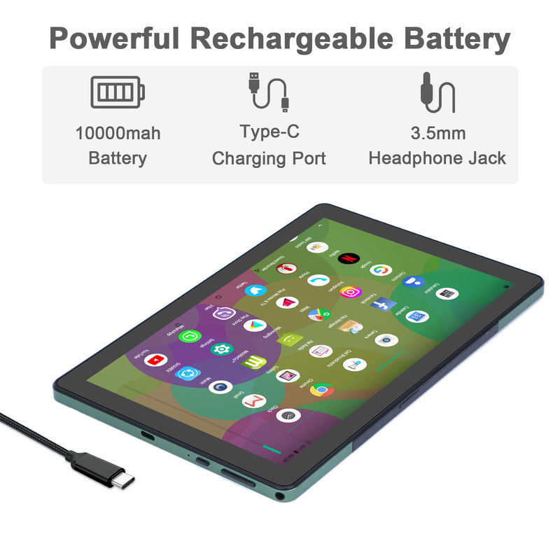 C idee 9,7 inch Android 12 Tablet 8 GB RAM 512 GB ROM Model CM7800 Groen