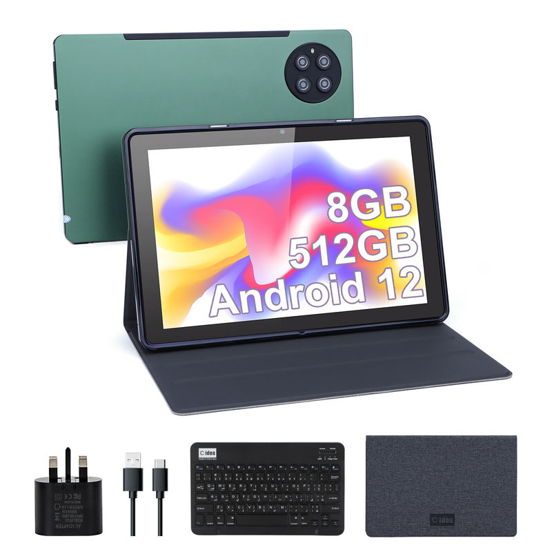 C idee 9,7 inch Android 12 Tablet 8 GB RAM 512 GB ROM Model CM7800 Groen