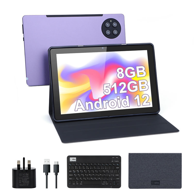 C idee 9,7 inch Android 12 Tablet 8 GB RAM 512 GB ROM Model CM7800 Paars