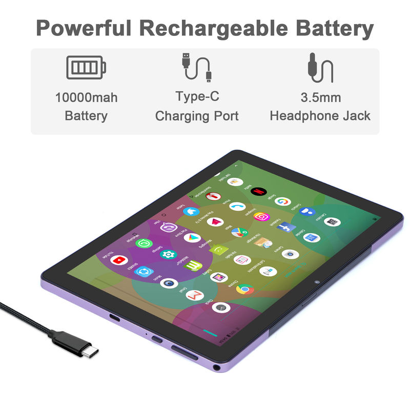 C idee 9,7 inch Android 12 Tablet 8 GB RAM 512 GB ROM Model CM7800 Paars