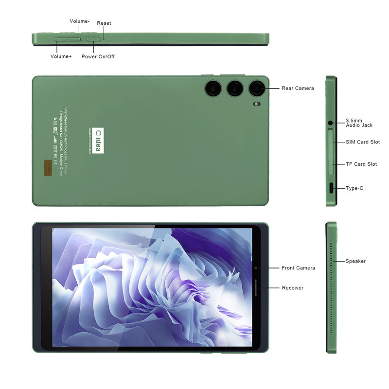 C Idea 7 inch touchscreen tablet met SIM voor studenten CM525 Groen