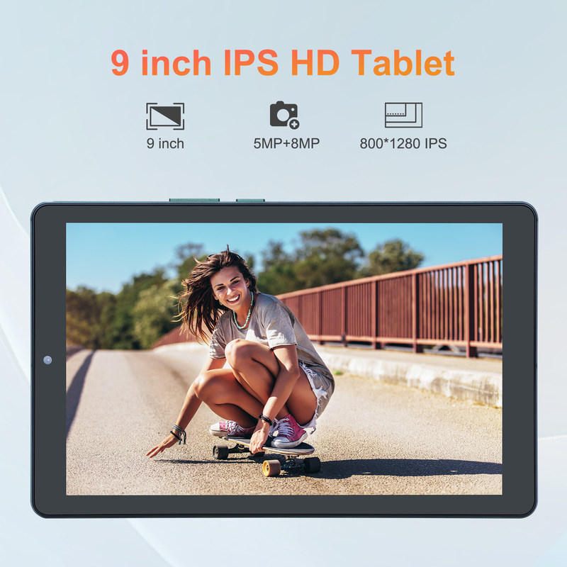 C idee 9 inch Android 12 Tablet 8GB RAM 512GB ROM 5MP+8MP Dual Camera WIFI Tablet met SIM CM915 (groen)