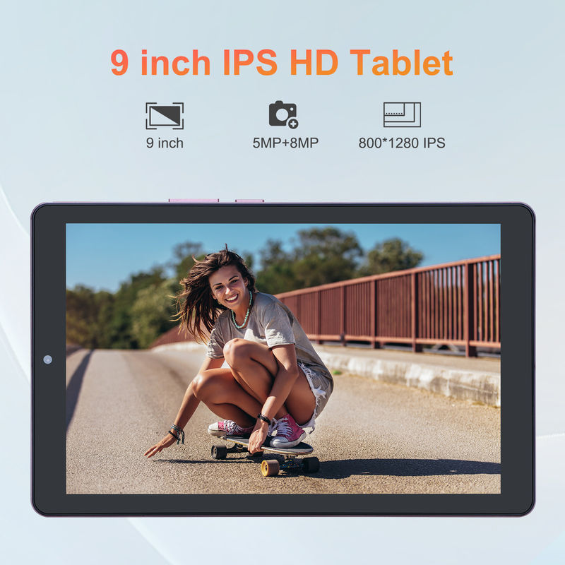 C idee 9 inch Android 12 Tablet 8GB RAM 512GB ROM 5MP+8MP Dual Camera WIFI Tablet met SIM CM915 (Roze)
