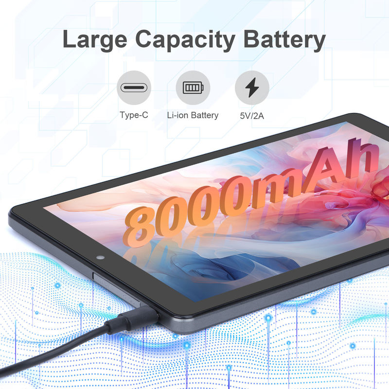 C idee 9 inch Tablet PC WIFI 2.4G/5G 800x1280 IPS Scherm Android Tablet Telefoongesprek Ondersteuning Met Dual Camera ((Grijz)