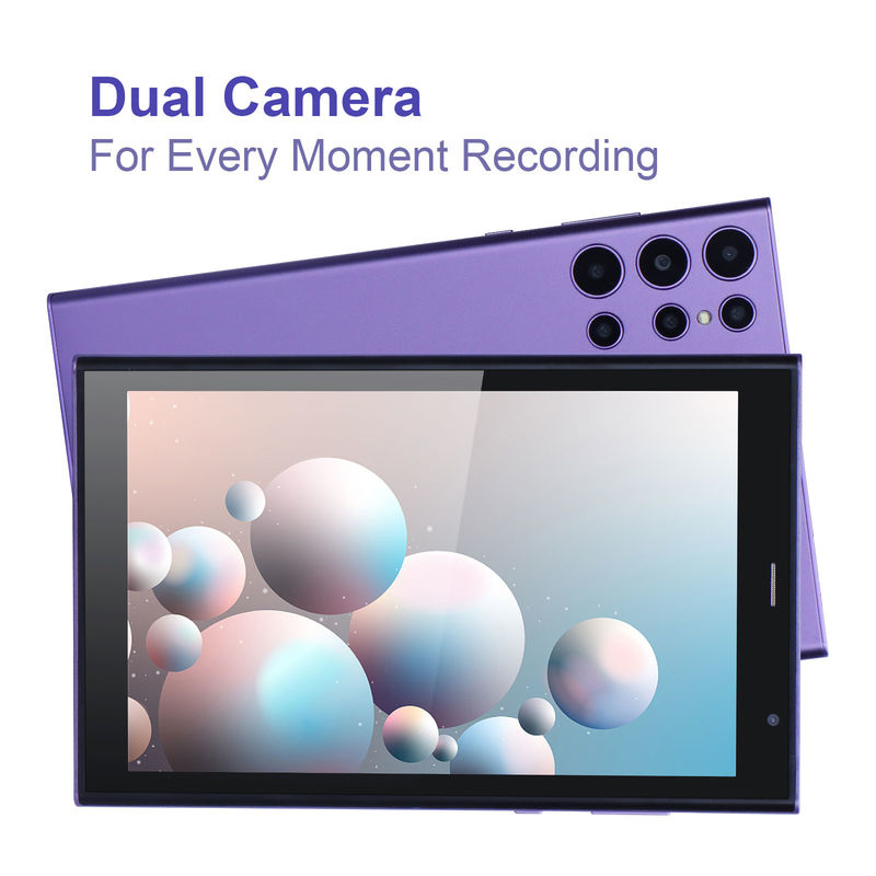 C idee 8 inch Android Tablet PC 8GB RAM 512GB ROM Quad Core 800*1280 HD Tablets met WIFI/SIM Card CM822 (Purple)