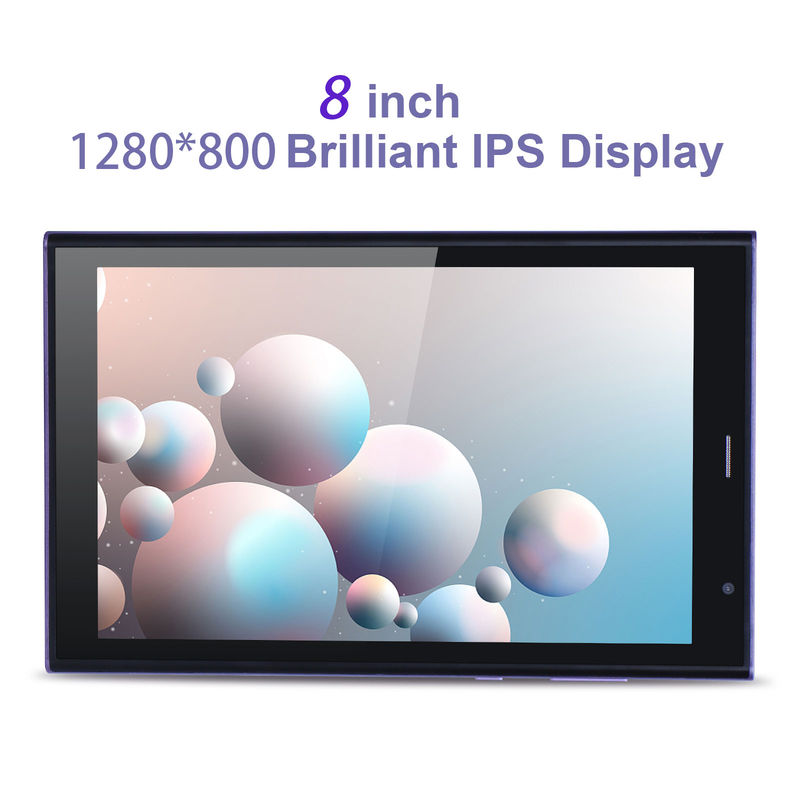 C idee 8 inch Android Tablet PC 8GB RAM 512GB ROM Quad Core 800*1280 HD Tablets met WIFI/SIM Card CM822 (Purple)