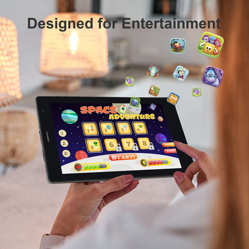 C idee Draagbaar en gemakkelijk te gebruiken 7 inch touchscreen tablet met hoogresolutiescherm CM520 (rood)