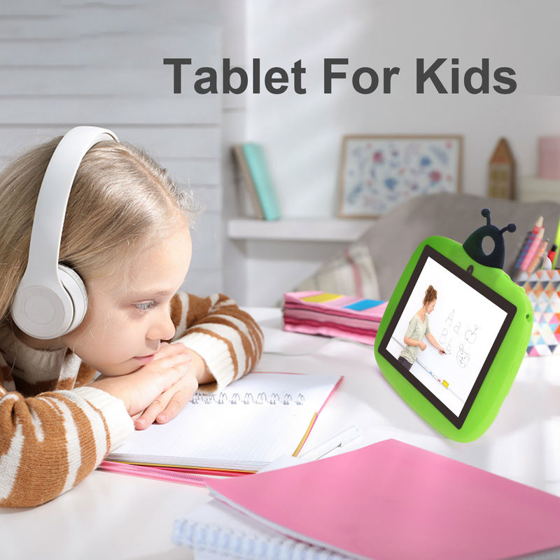 C idee Dual Camera WiFi 7 Inch Tablet PC Android Kinderen Voor Kleuters Leren 128GB met Case/Kids App CM75 (groen)