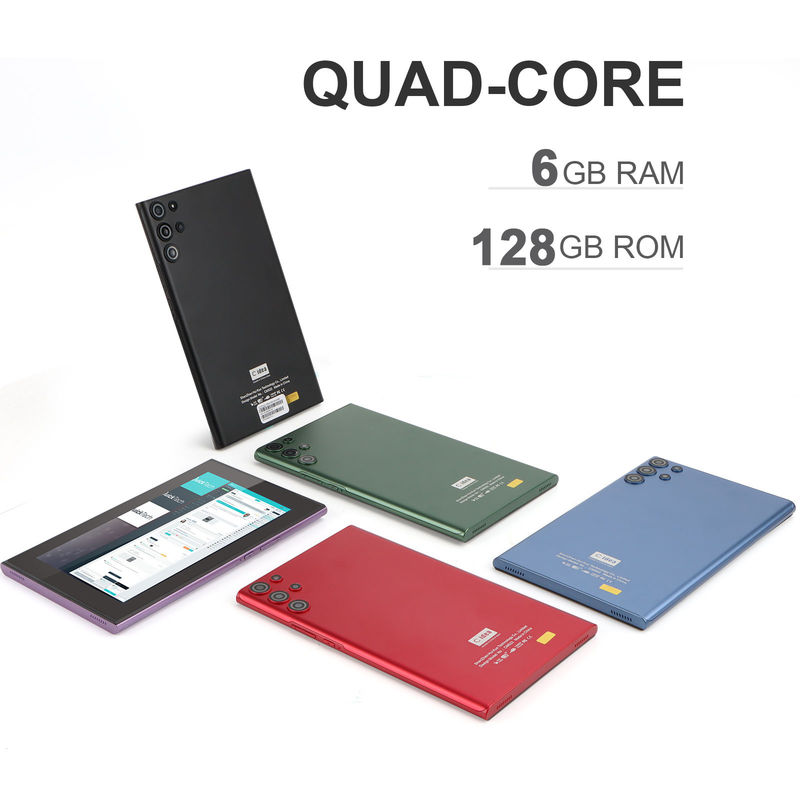 C idee Android 7 inch Tablet PC met 6 RAM+128 ROM Storage 6000mAh Batterijduur voor kinderen en volwassenen CM522 Rood