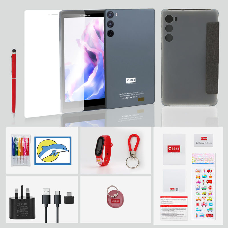 C Idea School Tablet 512GB Android 12 Met SIM-ondersteuning Smart Tablet PC CM525 Grijz