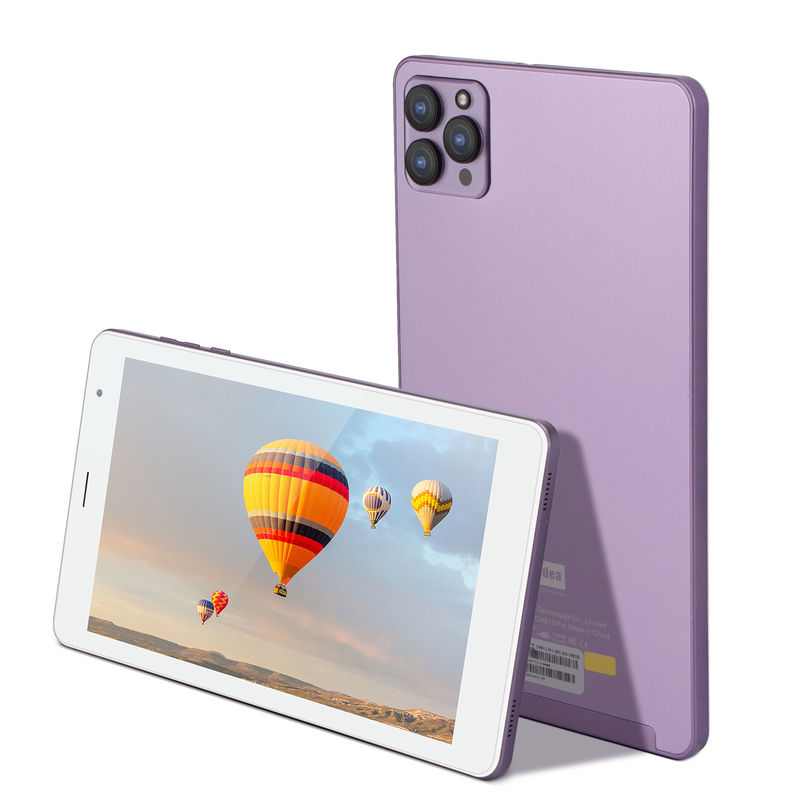C idee 6 GB RAM 8in Android Tablet PC 512 GB Android 12 Tablet 1.3GHz IPS HD Display Quad Core Processor CM813-Purple