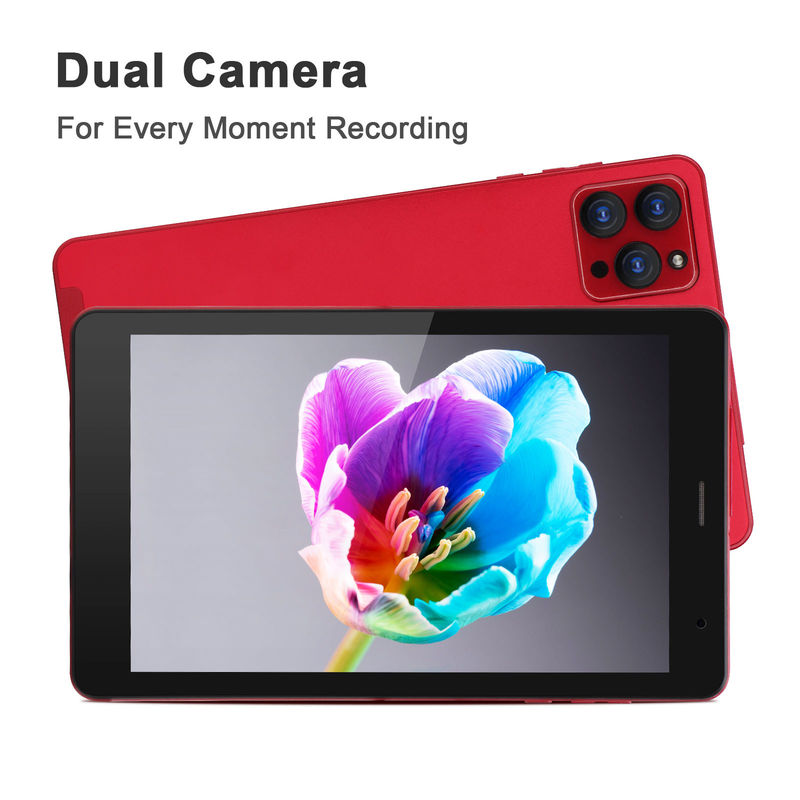 C idee Android 8 inch Tablet PC Android 12 Tablet 512GB opslag tabletten PC Quad Core Processor CM813 rood