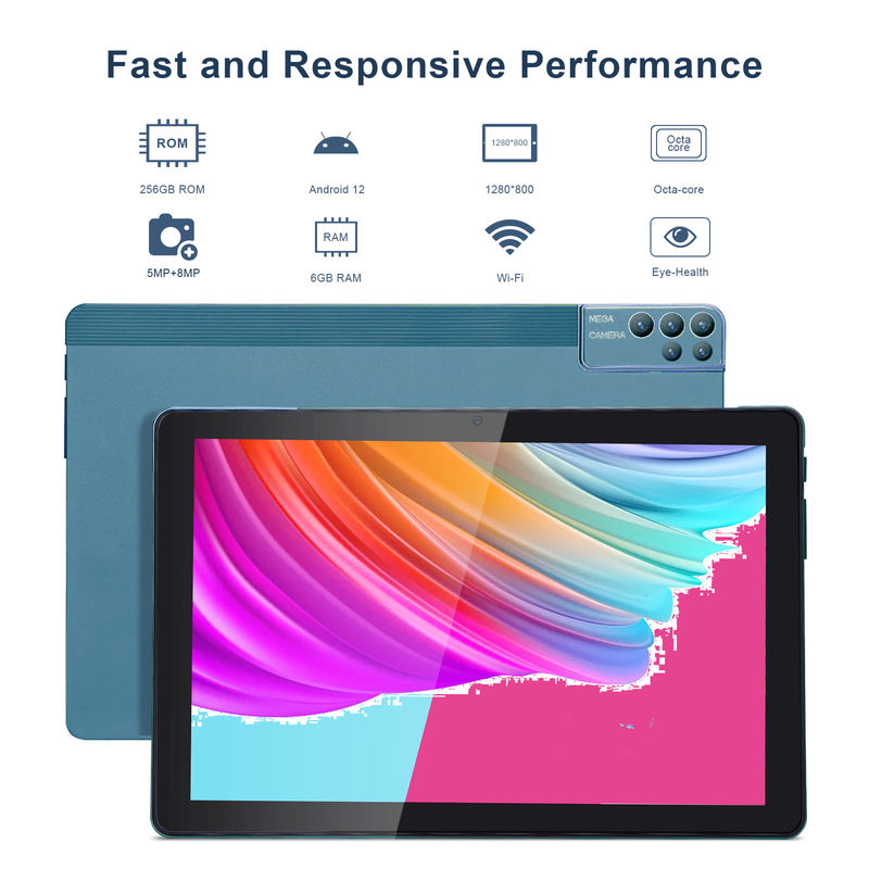 C idee 256ROM 10 inch Tablet PC Dual 5MP + 8MP Camera Quad Core Met Keyboards Case CM7000 Blauw