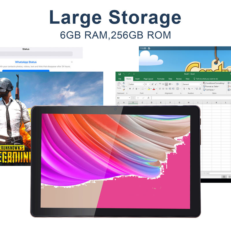 C Idea 10 Inch Tablet PC Android 12 Tablet 6GB RAM 256GB ROM 6000mAh Batterij IPS HD Touch Screen CM7000PLUS