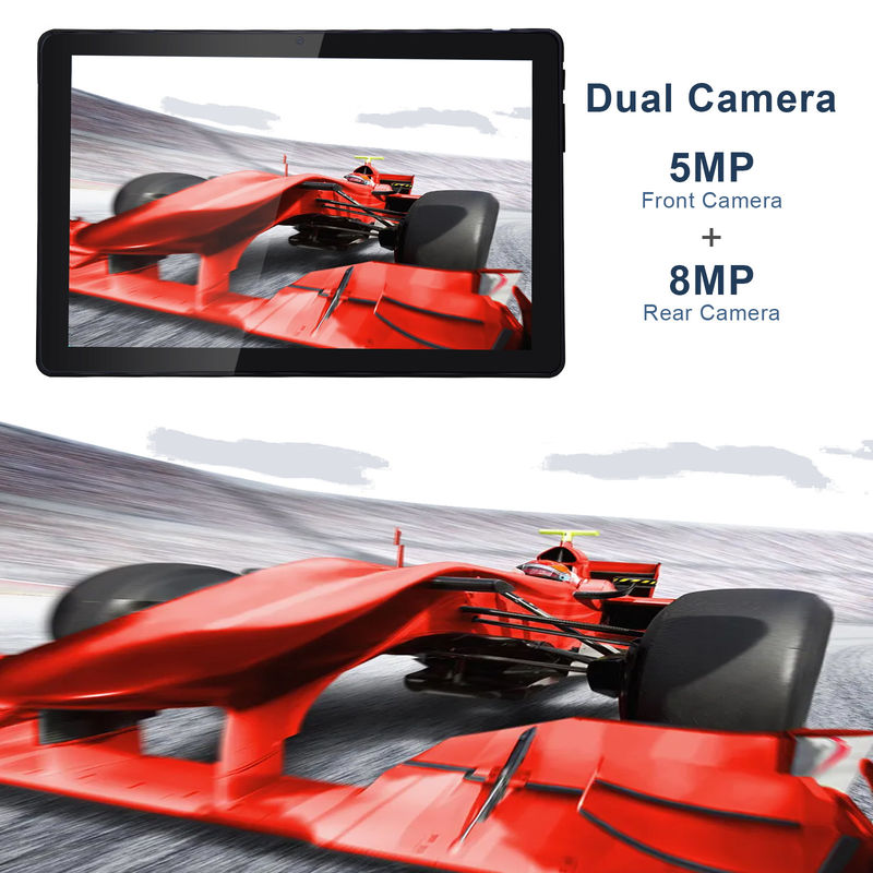 C idee 800x1280 IPS 10 inch Tablet PC Met Case 256GB ROM Quad Core Dual 5MP+8MP Camera HD IPS Display CM7000 Zwart