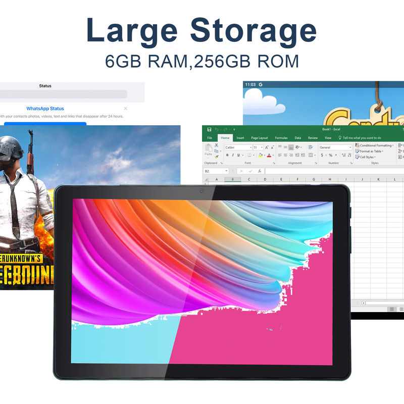 C idee 6+256GB 800x1280 IPS 10 inch Tablet PC met Case Quad Core Dual 5MP+8MP Camera HD IPS Display CM7000