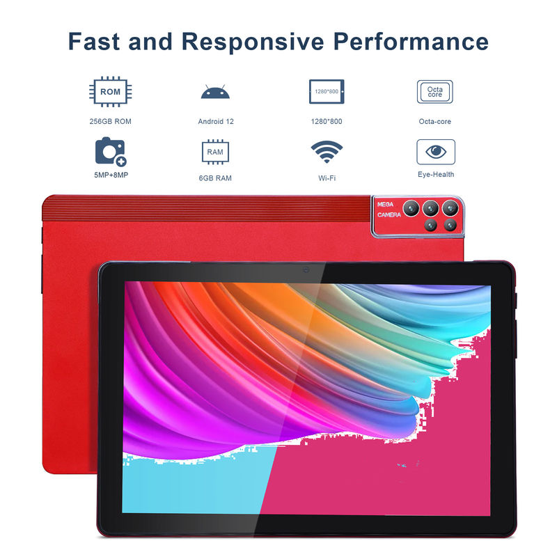 C Idea 10 Inch Tablet PC Android 12 Tablet 6GB RAM 256GB ROM 6000mAh Batterij IPS HD Touch Screen CM7000PLUS