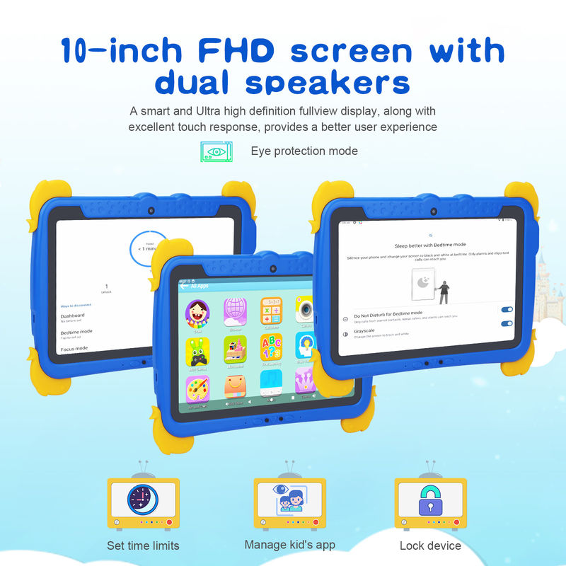 C idee Kids Tablet PC 10.1 Inch 800*1280 HD IPS Scherm Met voorgeïnstalleerde iwawa Dual WiFi en Dual Cameras P1150