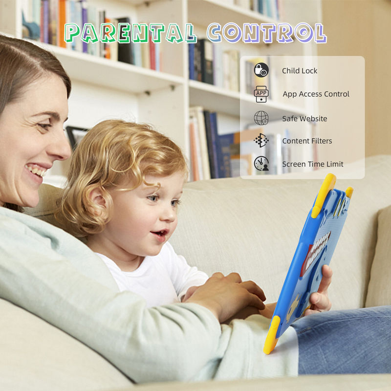 C idee Kids Tab 10.1 inch Android 12 Tablet voor Kind 4 GB RAM 64 GB ROM Oogbescherming Touchscreen P1150