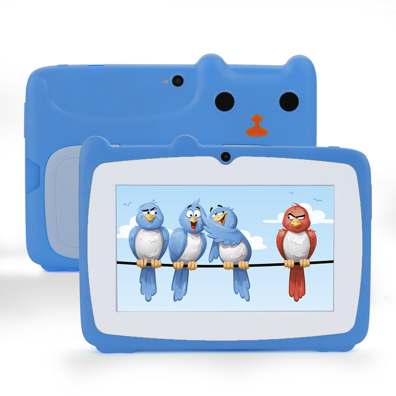 C idee Studeren Tablet Kidspad 7 inch met kindervriendelijke behuizing 4GB + 64GB Quad Core 600 X 1024 IPS CM80 Blauw