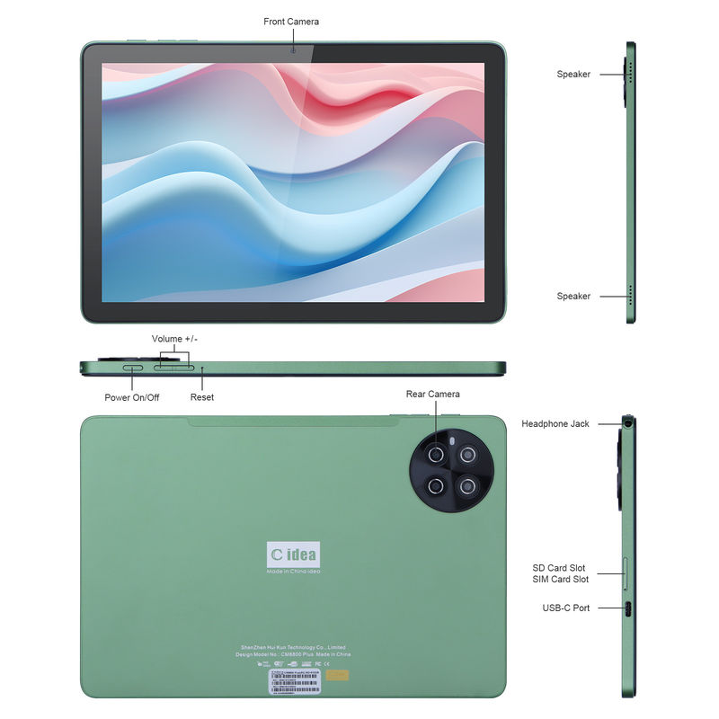 C Idea 10.1 inch 8GB RAM 512GB ROM WiFi Smart Tablet PC met SIM ondersteuning CM8800plus