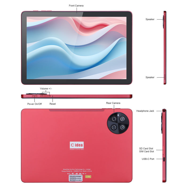 C Idea 10,1 inch IPS Screen Smart Tablet PC voor studenten Met toetsenbord CM8800plus