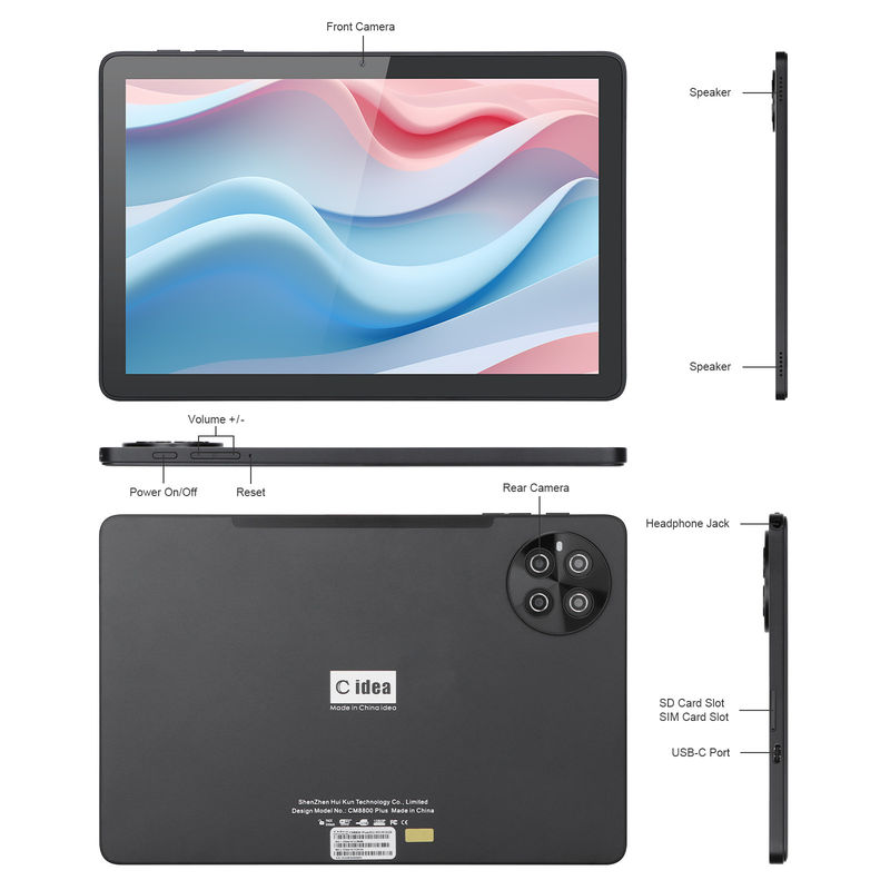 C Idea 8GB RAM 512GB ROM WiFi Android Tablet PC Tablet Met SIM ondersteuning CM8800plus