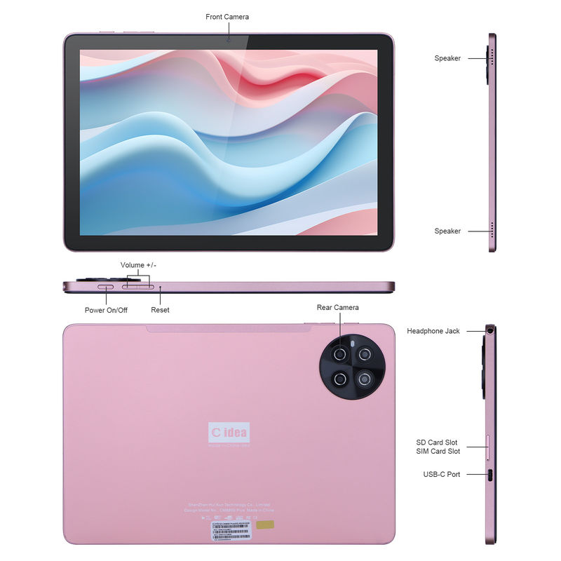 C idee 10.1 inch Android WiFi Touch Screen Tablet PC met 5G LET Keyboard CM8800plus