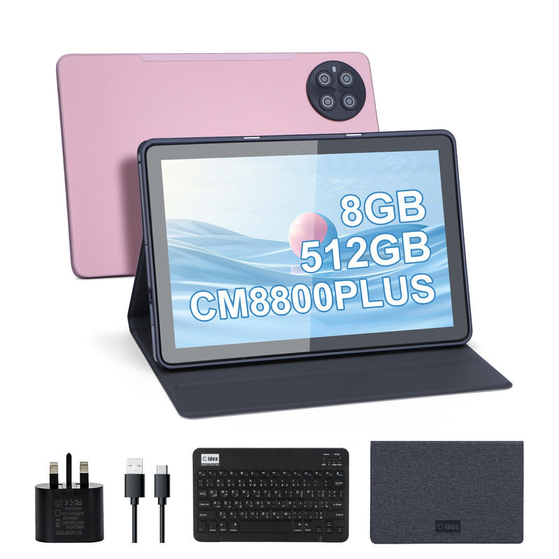 C Idea Android 8GB RAM 512GB ROM 10.1 inch Tablet met toetsenbord voor school CM8800plus