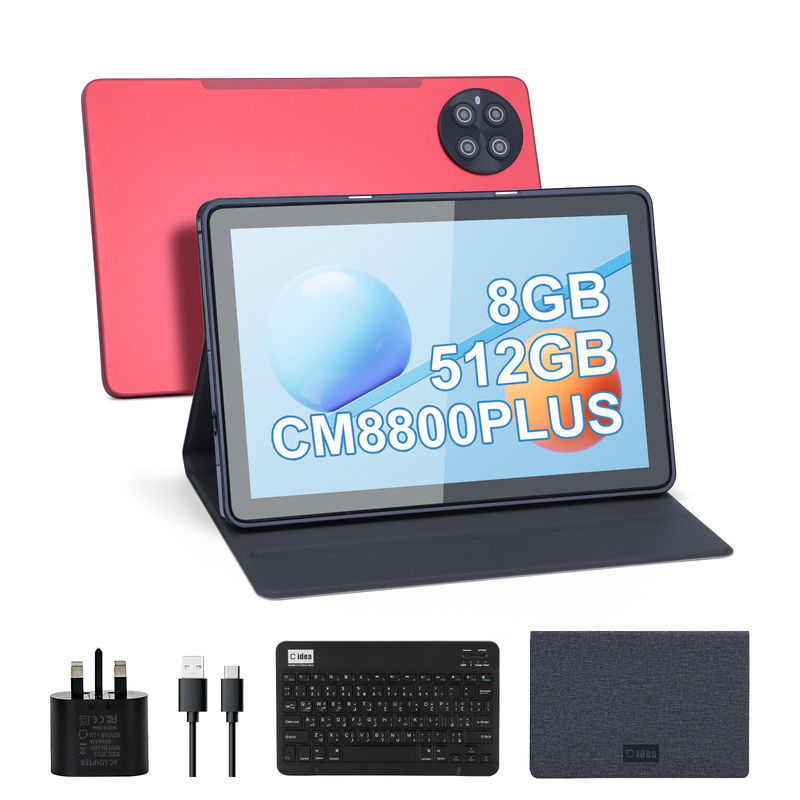 C idea Kids Tablet met 8GB RAM 512GB ROM Android Tablet PC met toetsenbord CM8800plus