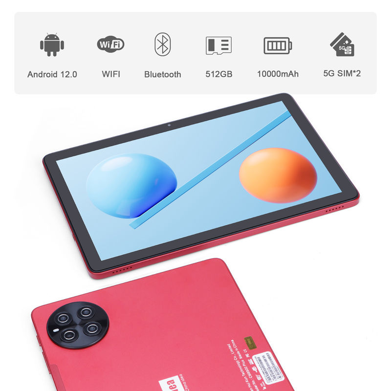 C idea Kids Tablet met 8GB RAM 512GB ROM Android Tablet PC met toetsenbord CM8800plus